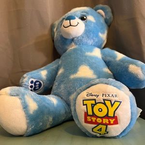 Build A Bear Disney Toy Story 4 Andy's Room Blue Clouds Stuffed Plush